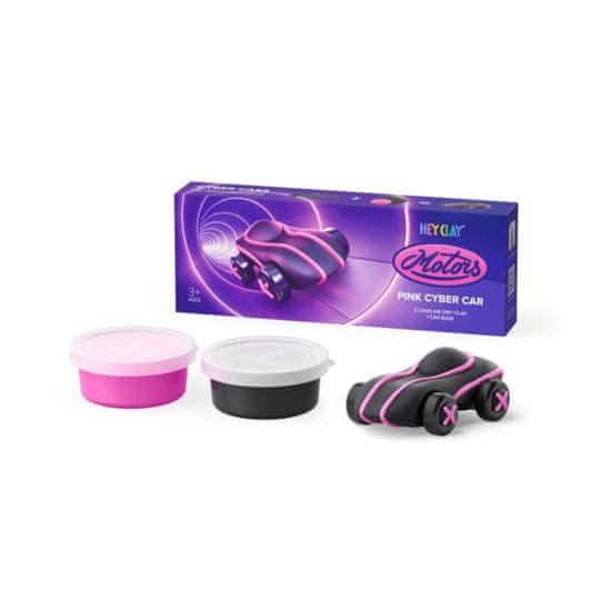 HEY CLAY Kreativni set - Cyber Car Pink