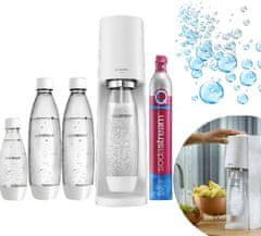 SodaStream Terra Megapack QC (2270213) aparat za gaziranje s 3 BPA Free plastenkami