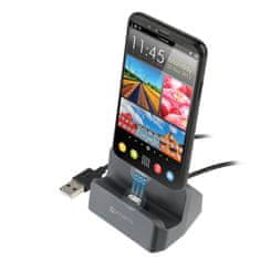 4smarts Magnetna Polnilna Postaja GRAVITYDock + Lightning in Micro-USB Priključek 10.5W - črn