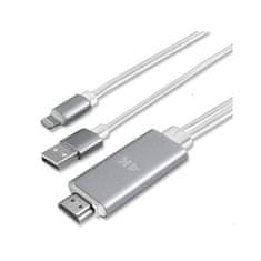 4smarts Video kabel Lightning-HDMI - črn + polnjenje