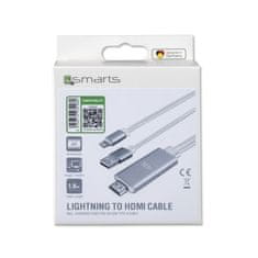 4smarts Video kabel Lightning-HDMI - črn + polnjenje