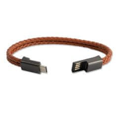 4smarts USB Tip-C polnilna zapestnica - rjava ( velikost L )