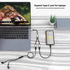 4smarts USB-A v 2x USB-C razdelilec