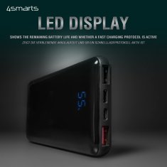 4smarts induktiven Power Bank VoltHub 10000mAh - črn