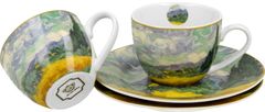 Duo Set 2 skodelic + krožnika Van Gogh, 90 ml porcelan, darilna embalaža, 5926