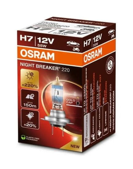 Osram H7 Night Breaker Laser +200% 1 kos