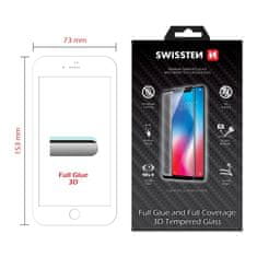 SWISSTEN Steklo ultra vzdržljivo 3D polno lepilo steklo Apple Iphone 7 plus/8 plus bela