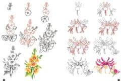 Rayher.	 Knjiga Draw 100 Flowers