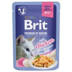 Brit Kapsula Premium by Nature piščančji fileti v želeju 85g