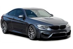 Mstyling Športna maska BMW 4 F32 / F33 / F36 / F82 / F83 črna sijaj ledvičke M4 izgled