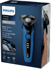 Philips Series 5000 električni brivnik za mokro in suho britje S5466/18 moder