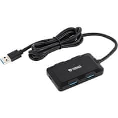 Yenkee USB vozlišče Yenkee YHB 4341BK 4x USB 3.0 črno