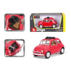 Burago B 1:24 Fiat 500L (1968) Rdeča