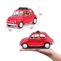 Burago B 1:24 Fiat 500L (1968) Rdeča