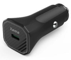 Hama Eco hitri avtomobilski polnilec USB, USB-C PD/QC 25 W, črn