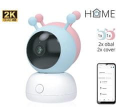 iGET HOME Camera CS2 Baby - brezžična otroška kamera 2K, 2 ovitka v paketu, zaznavanje joka