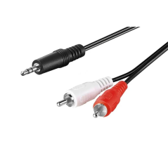 Cabletech Cinch vrvica 2XM./BAN. 3.5mm. ST. 10m