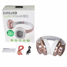 Evolveo SupremeSound 8EQ, Bluetooth slušalke z zvočnikom in izenačevalnikom 2v1, roza barve