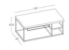 Nord produkt KOPALNIŠKA OMARICA ZA UMIVALNIK AREN, SVETLI BETON, 100X60X40,8 CM 