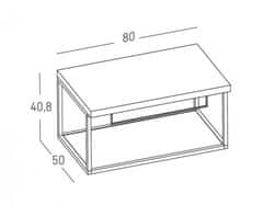 Nord produkt KOPALNIŠKA OMARICA ZA UMIVALNIK AREN, SVETLI BETON, 80X50X40,8 CM