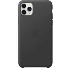 Apple Leather Case MX0E2ZM/A za iPhone 11 Pro Max - original črn