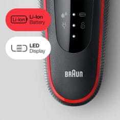 Braun Series 5 51-R1000s Red