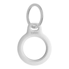 Belkin Secure držalo za AirTag z obeskom za ključe bel (F8W973btWHT)