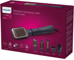 Philips Series 5000 Airstyler oblikovalnik las s 5 dodatki za oblikovanje BHA530/00 črn