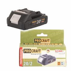 Procraft Akumulatorska baterija, 20V Li-ion, 2000 mAh | 20/2A