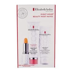 Elizabeth Arden Eight Hour Cream Skin Protectant Set zaščitna nega 50 ml + vlažilna krema za roke 75 ml +vlažilna nega za ustnice SPF15 3,7 g za ženske