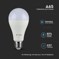 V-TAC LED Bulb SAMSUNG Chip E27 17W A65 Plastic 4000K zatemnitvena