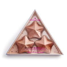 I Heart Revolution Star Bath Fizzer Kit Odtenek coconut Set kopalna bombica v obliki zvezde 3 x 40 g