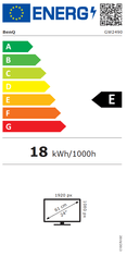 BENQ GW2490 monitor, 60,9 cm, Full HD, IPS, črn (9H.LLSLB.QBE)