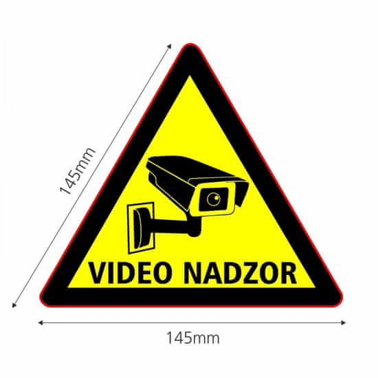 Tech Trade Nalepka trikotna "VIDEONADZOR" A5 (145x145)