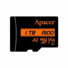 Apacer microSD XC 1TB spominska kart. UHS-I U3 R100 V30 A2 AP1TBMCSX10U8-R