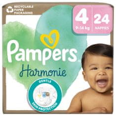 Pampers Harmonie plenice, velikost 4, 9–14 kg, 24 kosov