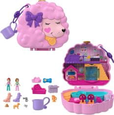 Polly Pocket Mattel : Kompaktna škatlica za nego in glamurPudelj (HKV35)