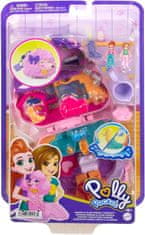 Polly Pocket Mattel : Kompaktna škatlica za nego in glamurPudelj (HKV35)