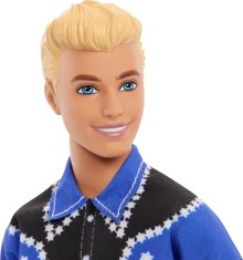 Mattel Mattel : KenZahodni slog z blond lasmi, lutka Fashionistas (HRH25)