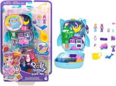 Polly Pocket Mattel : Pižama zabavaSnežna nočitev Sova Compact (HKV37)