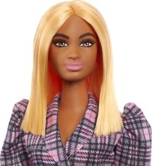 Mattel Mattel LutkaFashionistas #161 - Lutka s Puff Sleeve Plaid Blazer Obleko (GRB53)