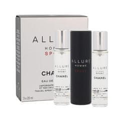 Chanel Allure Homme Sport 3x20 ml toaletna voda "zasuči in razprši" za moške