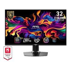 MSI MAG 321UP monitor, 80 cm, 4K UHD, QD-OLED, črn