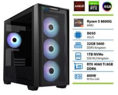 PCplus Gamer namizni računalnik, R5 8600G, 32GB, SSD1TB, RTX4060Ti (147013)