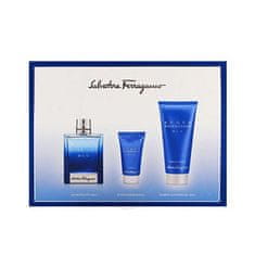 Salvatore Ferragamo Acqua Essenziale Blu - EDT 100 ml + 2v1 sprchový gel a šampon 100 ml + balzám po holení 100 ml