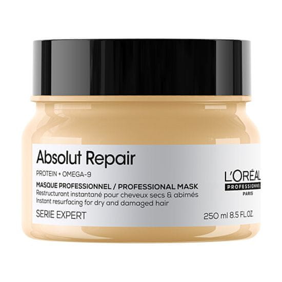 Loreal Professionnel Intenzivna regenerirajoča maska za zelo poškodovane lase Serie Expert Absolut Repair Gold Quinoa + P