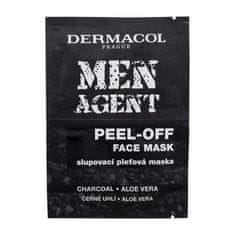 Dermacol Men Agent Peel-Off Face Mask Set maska za obraz 2 x 7,5 ml za moške