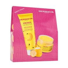 Dermacol Aroma Moment Bahamas Banana Set gel za prhanje Bahamas Banana 250 ml + piling za telo Bahamas Banana 200 g unisex