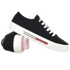 Tommy Hilfiger Čevlji črna 39 EU Tommy Jeans Low Cut