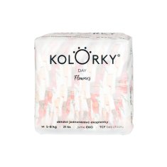 KOLORKY DAY Eko plenice za enkratno uporabo, rože M (5-8 kg) 21 kosov